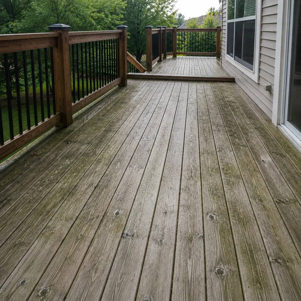 Soft washing — before
